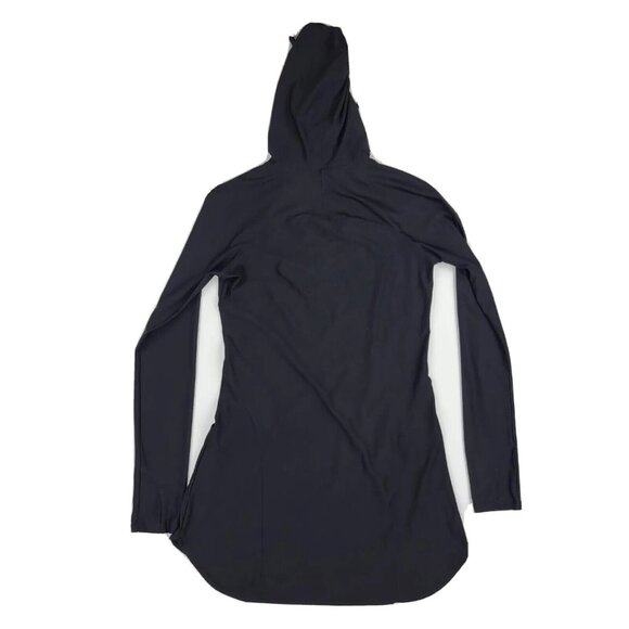 Athleta Womens Workout Hoodie Jacket S Black Long Sleeve Stretchy Breathable - Picture 2 of 7